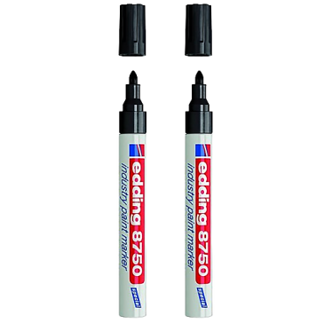 Маркер лаковий Industry Paint e-8750, для нанесення перманентних написів,  чорного  кольору