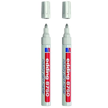 Маркер лаковий Industry Paint e-8750, для нанесення перманентних написів, білого кольору