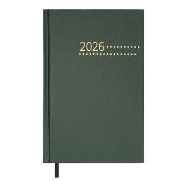 Щоденник датов. 2026 ZEST, A5,зелений , бумвініл