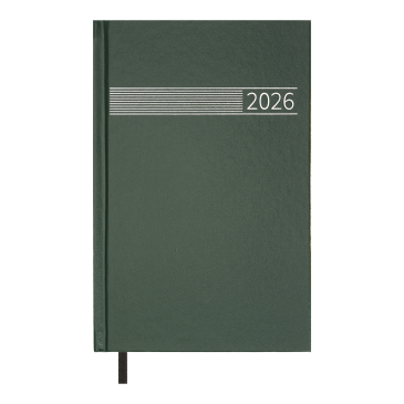 Щоденник датов. 2026 TIME, A5,зелений , бумвініл)