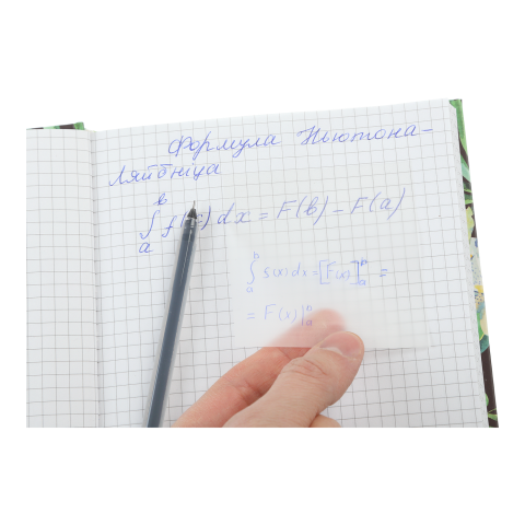 Блок пластиковый для заметок с клейким слоем, 75x75мм, 50л., прозрачный #4