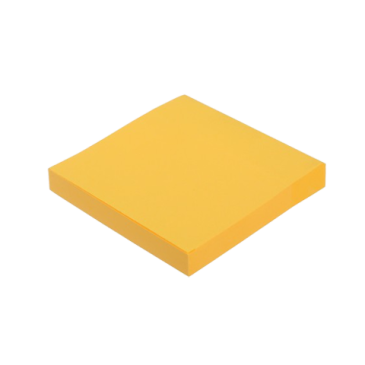 Блок для нотаток NEON, 75х75мм, 100арк., помаранчевий