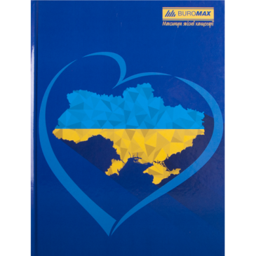 Книга для запису А4, 192 арк. клітинка, UKRAINE, асорті