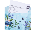  Папка-конверт А5 на кнопці, BLUEBERRY ARABESKI, напівпрозора, морська хвиля #2