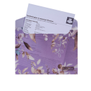 Папка-конверт А5 на кнопці, LILAC ARABESKI, напівпрозора, сливова #2