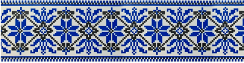 Скотч пакувальний PATRIOT, 48мм x 35м, ВИШИВАНКА синій #2