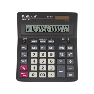  Калькулятор настільний BS-111 12 р., 2-пит