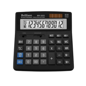 Калькулятор Brilliant BS-320, 12 розрядів