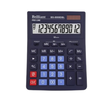  Калькулятор BS-8888DBL 12р., 2-живл.