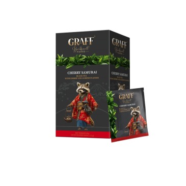 Чай чорний вишня 30г (1,5*20), сашет, "Cherry Samurai", GRAFF