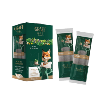 Трав'яний чай 30 г (2 г*15), кадді-пакет, «Mint Harmony» GRAFF