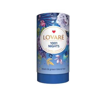 Чай бленд чорного та зеленого 80г, лист, "1001 Nights", LOVARE