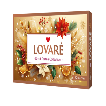 Чай асорті «GREAT PARTEA COLLECTION» 90 шт.(18 видів по 5 пак.) LOVARE