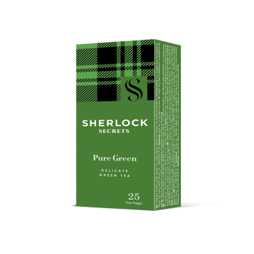 Чай зелений 1.8г*25, пакет, "Pure Green", Sherlock Secrets