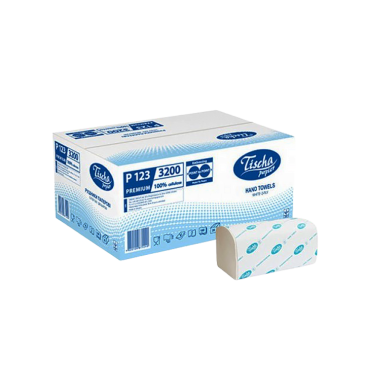 Рушники целюлозні V-подібні "PREMIUM", 160шт., білий TISCHA PAPIER