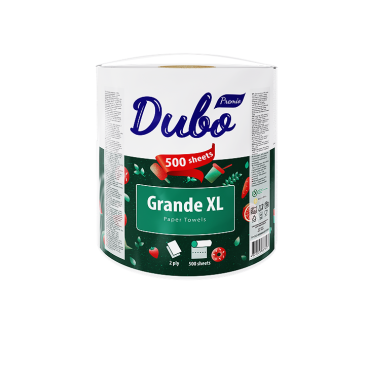 Рушник целюлозний "Диво GRANDE XL", по 1 рул., на гільзі, 2-х шар., білий